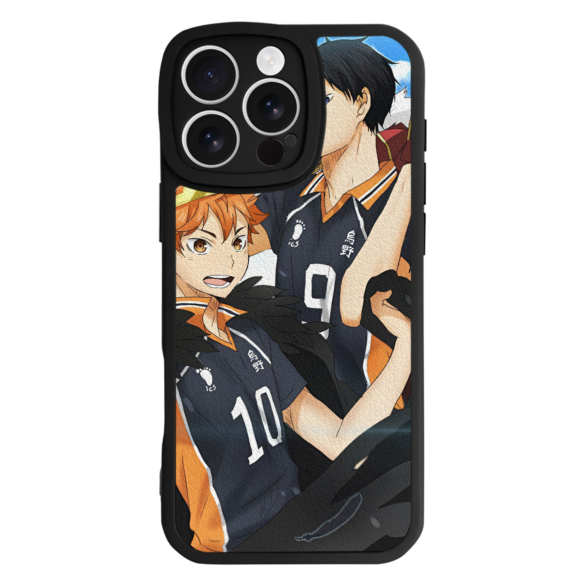 （画像用） ハイキュー!! Haikyu!! 【iPhone 16シリーズ対応】シリコンスマホケース（レザー調） 材質：シリコン